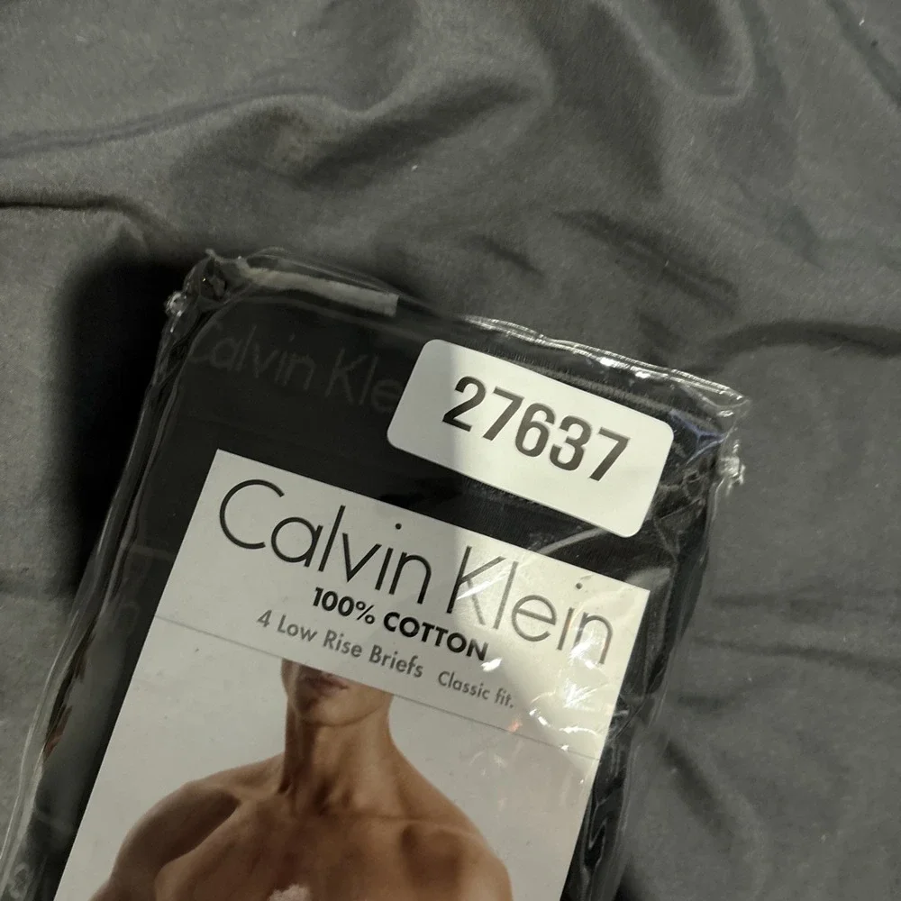 Calvin Klein Low Rise Briefs Mens Medium 4 Pack Hip Cotton Classic Fit U4183-001